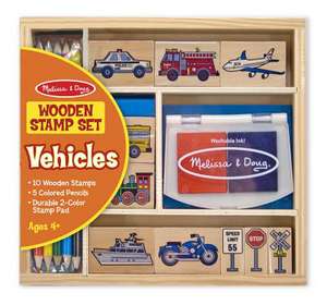 Vehicle Stamp Set: Arts & Crafts - Stamps de Melissa & Doug