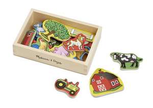 Wooden Farm Magnets de Melissa & Doug