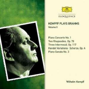 Kempff plays Brahms-Vol.2 de Wilhelm Kempff