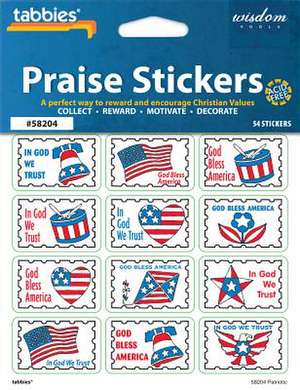 Tabbies Praise Stickers - Patriotic de Tabbies