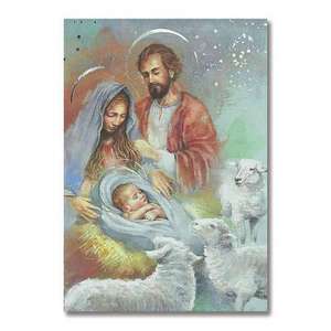 Holy Family Christmas Card: Votives de Abbey Press