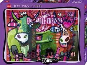 Striped Cows Puzzle 1000 Teile de Fredi Gertsch