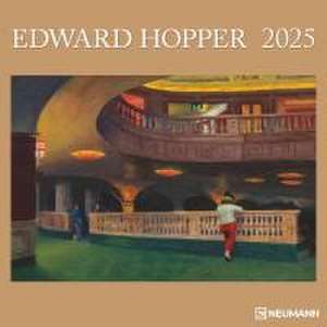 Edward Hopper 2025 - Wand-Kalender - Broschüren-Kalender - 30x30 - 30x60 geöffnet - Kunst-Kalender de Neumann