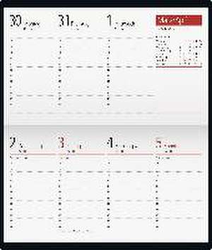 rido/idé 7012212905 Taschenkalender Modell TM 17/contacter (2025)| 2 Seiten = 1 Woche| A6 quer| 128 Seiten| Kunststoff-Einband| schwarz