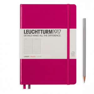 Agendă nedatată Leuchtturm Medium (A5): Berry, pagini liniate