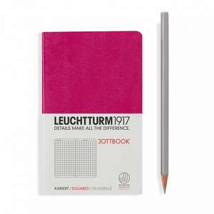 Agendă nedatată Leuchtturm Jottbook: Berry, Pocket, pagini cu pătrățele