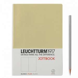 Agendă nedatată Leuchtturm Jottbook: Sand, A4, pagini albe