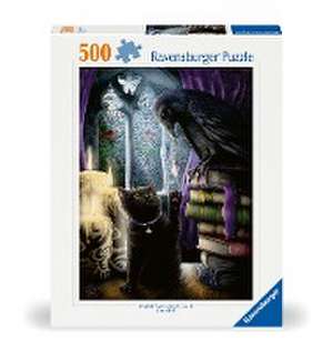 Ravensburger Puzzle Rabe und Katze im Turmzimmer 500 Teile