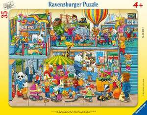 Ravensburger Kinderpuzzle - 05664 Tierischer Spielzeugladen - 30-48 Teile Rahmenpuzzle für Kinder ab 4 Jahren