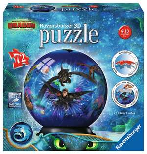 Dragons 3 3D Puzzle-Ball 72 Teile