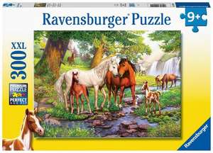 Ravensburger Kinderpuzzle - 12904 Wildpferde am Fluss - Pferde-Puzzle für Kinder ab 9 Jahren, mit 300 Teilen im XXL-Format