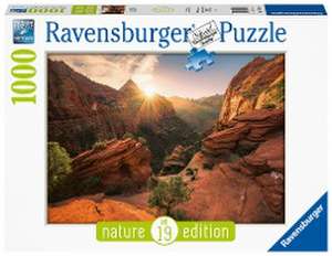 Ravensburger Puzzle Nature Edition 16754 - Zion Canyon USA - 1000 Teile Puzzle für Erwachsene und Kinder ab 14 Jahren