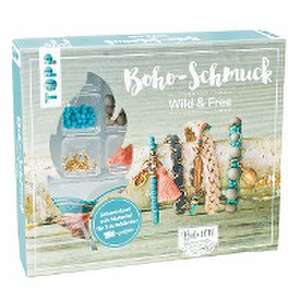 Boho-Schmuckset Wild & Free (Türkis/ Lachs) de Elke Eder