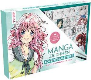 Manga zeichnen Adventskalender - Manga zeichnen lernen in 24 Tagen. Mit Anleitungsbuch, Workbook und Zeichenmaterial de Gecko Keck