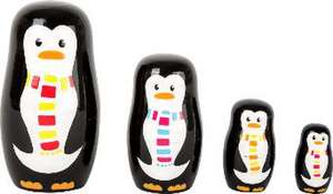 Matrjoschka Pinguin-Familie