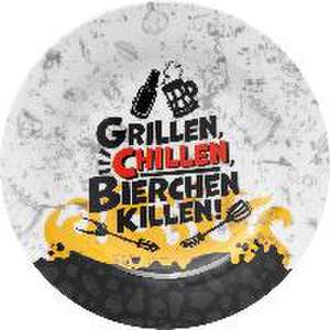 GRUSS & CO Teller Motiv Grillen