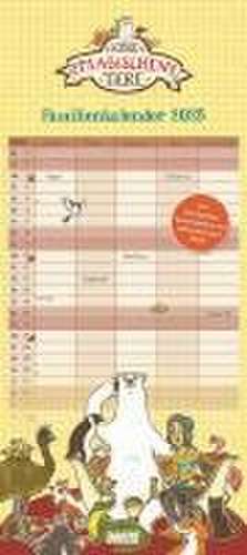 Schule der magischen Tiere Familienkalender 2025 - Wandkalender - Familienplaner mit 5 Spalten - Format 22 x 49,5 cm de Margit Auer