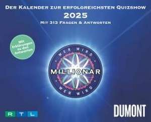 DUMONT - Wer wird Millionär 2025 Tagesabreißkalender, 14,5x11,8cm, Rate-Kalender mit 313 Fragen und Antworten, Kalender zur erfolgreichsten Quizshow, neues Format, mit Erklärungen zu den Antworten de DUMONT Kalender