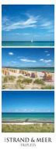 Strand & Meer Triplets 2025 - Streifenkalender XXL 25x69 cm