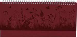 Tisch-Querkalender Nature Line Flower 2025 - Tisch-Kalender - Büro-Kalender quer 29,7x13,5 cm - 1 Woche 2 Seiten - Umwelt-Kalender - mit Hardcover de Alpha Edition