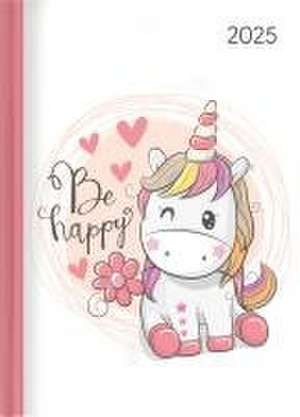 Lady Journal Unicorn 2025 - Einhorn - Taschenkalender A6