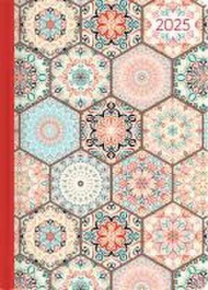 Ladytimer Oriental Pattern 2025 - Taschenkalender A6 (10,7x15,2 cm) - Weekly - 192 Seiten - Notiz-Buch - Termin-Planer - Alpha Edition de Alpha Edition