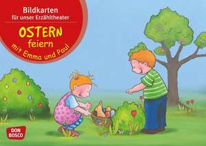 Ostern feiern mit Emma und Paul. Kamishibai Bildkartenset. de Monika Lehner