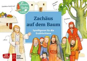 Zachäus auf dem Baum. Spielfiguren für die Erzählschiene de Petra Lefin