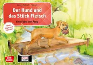 Der Hund und das Stück Fleisch. Eine Fabel von Äsop. Kamishibai Bildkartenset. de Monika Lefin-Kirsch