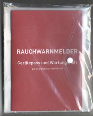 Rauchwarnmelder Gerätepass und Wartungsheft