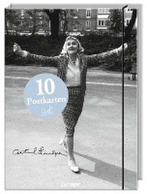 Astrid Lindgren Edition: 10er Set Postkarten in Aufbewahrungsmappe, 11,5 x 15,5 cm de Astrid Lindgren