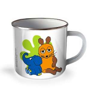 Trötsch Die Maus Emaille Becher Tasse Maus und Elefant de Trötsch Verlag GmbH & Co.KG