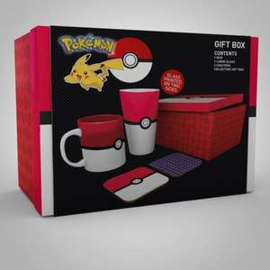 POKEMON - Pck Glass XXL + Mug + 2 Coasters "Pokéball"