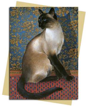 Phuan on a Chinese Carpet (Ivory) Greeting Card: Pack of 6