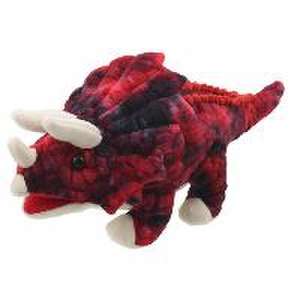 Baby Dinos Triceratops Red de The Puppet Company Ltd