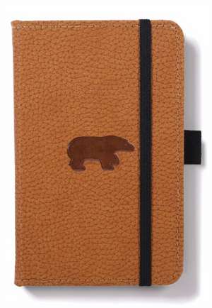 Dingbats A6 Pocket Wildlife Brown Bear Notebook - Lined