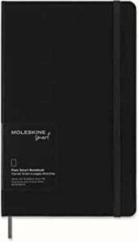 Moleskine Large Plain Hardcover Smart Notebook: Black de Moleskine