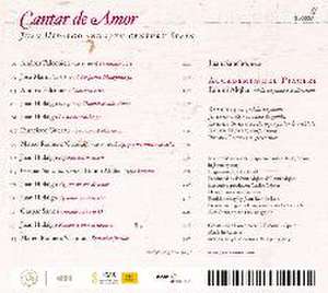 Cantar de Amor-Juan Hidalgo and 17th Cent.Spain de Sancho/Alqhai/Accademia del Piacere