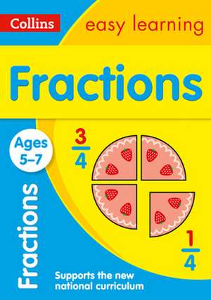 Fractions Ages 5-7 de Collins Easy Learning