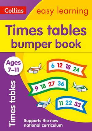 Collins Easy Learning Ks2 - Times Tables Bumper Book Ages 7-11: Handwriting Bumper Book Ages 5-7 de Collins Easy Learning