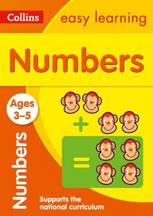 Numbers Ages 3-5 de Collins Easy Learning