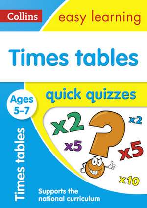 Times Tables Quick Quizzes de Collins UK