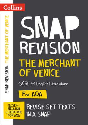 The Merchant of Venice: AQA GCSE 9-1 English Literature Text Guide de Collins Gcse