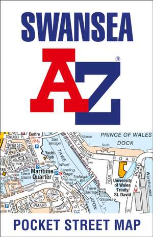 Swansea A-Z Pocket Street Map de A-Z Maps