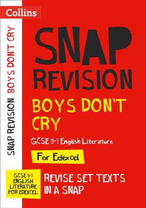 Boys Don't Cry Edexcel GCSE 9-1 English Literature Text Guide de Collins Gcse