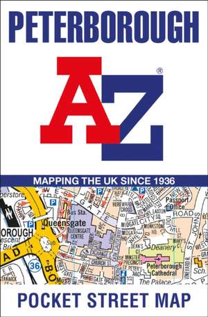 Peterborough A-Z Pocket Street Map de A-Z Maps