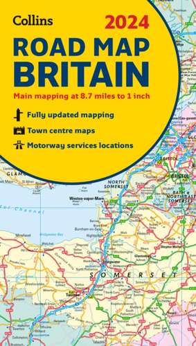 2024 Collins Road Map of Britain de Collins Maps