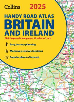 2025 Collins Handy Road Atlas Britain and Ireland de Collins Maps