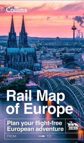 Collins Rail Map of Europe de Collins Maps