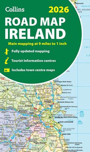 2026 Collins Road Map of Ireland de Collins Maps